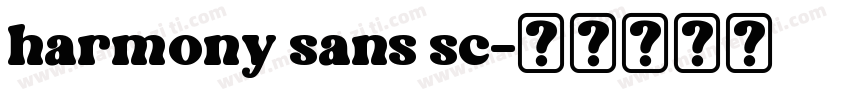 harmony sans sc字体转换